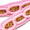 1 Yard Pink and Metallic Gold Braided Gimp Trim 1/2 Inch for Sewing and Crafts
